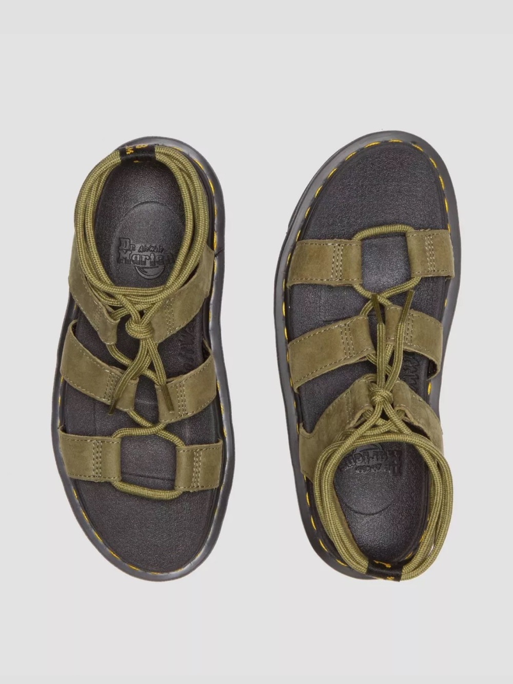 Dr. Martens Nartilla Tumbled Nubuck Leather Platform Sandal - Women's Size 10